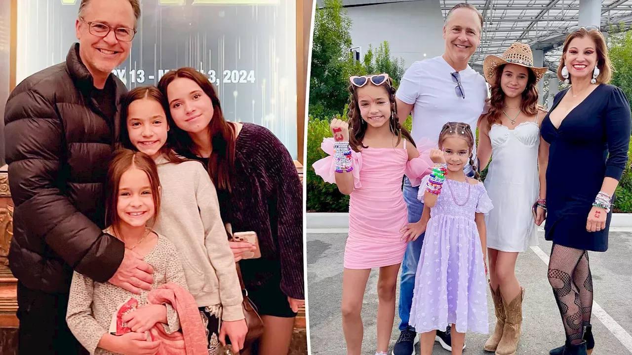The Chad Lowe family posing for a photograph during a public appearance