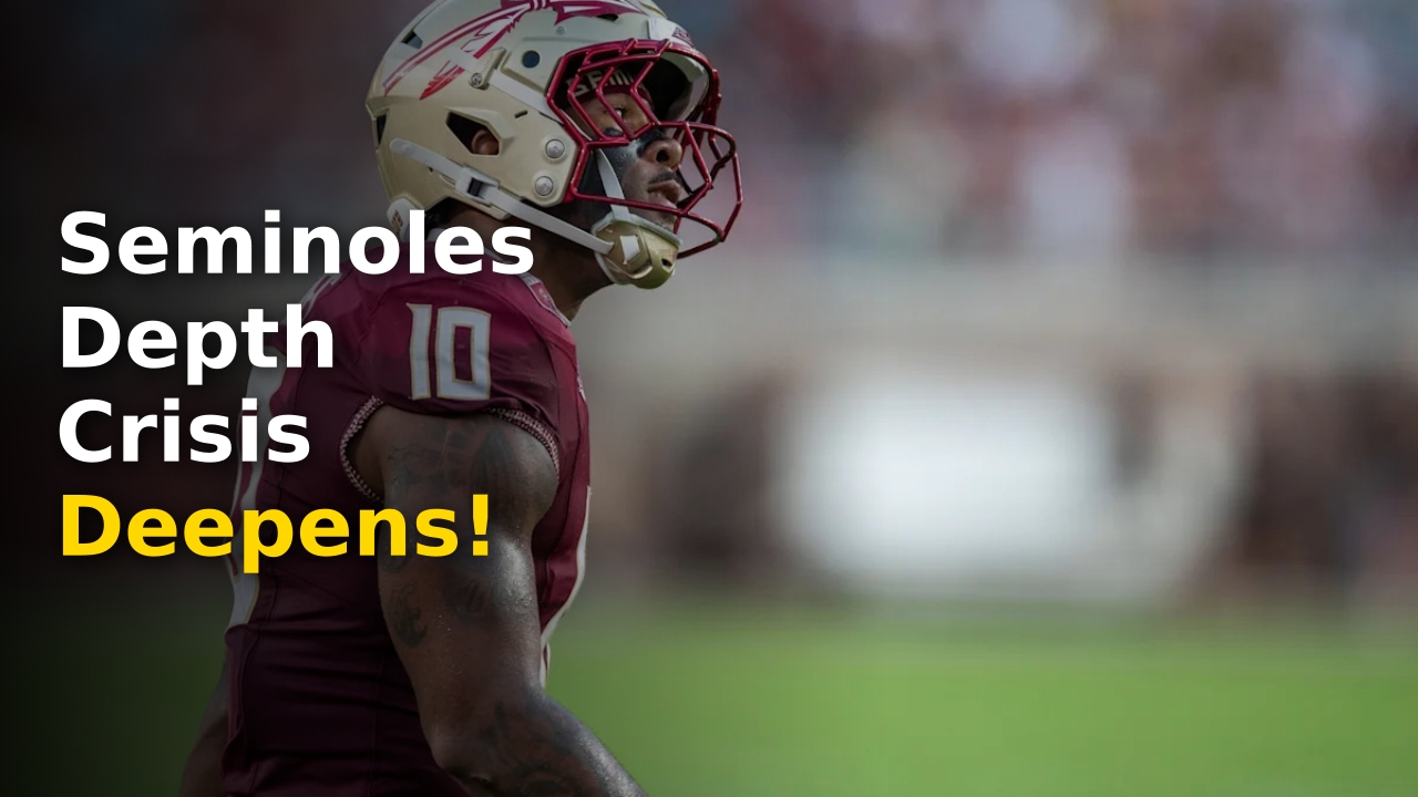 The FSU Seminoles football team on the field during the 2024 season