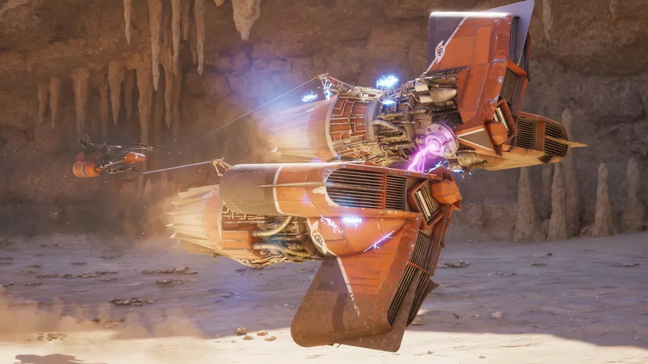 The official concept art for the upcoming Star Wars gaming racing title in the Outer Rim