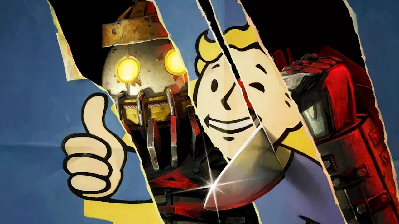 The official promotional art for the Fallout 76 horror mode showing the Pint-Sized Slasher
