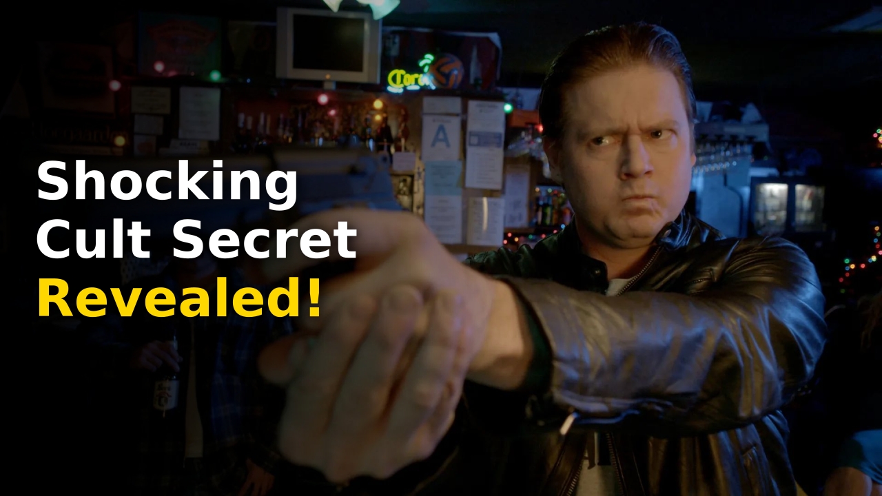 The On Cinema Universe logo with Tim Heidecker and Gregg Turkington