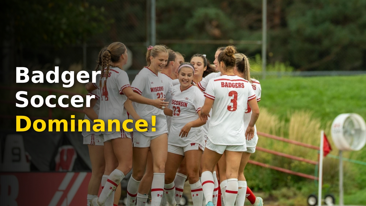 The Wisconsin Badgers men's and women's soccer teams in action during the 2026 season
